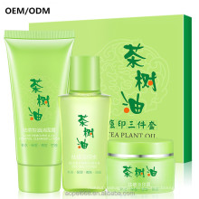 Best Acne Treatment 2017 Skin Care Set Tea Tree Oil Skin Clearing Facial Wash Factory